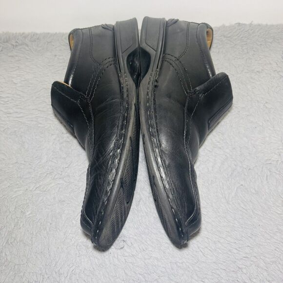 CLARK COLLECTION SOFT CUSHION WITH ORTHOLITE MEN BLAC DRESS SHOE SIZE 11 - Picture 6 of 12